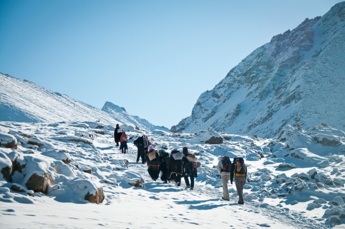 подъем на перевал Долма ла