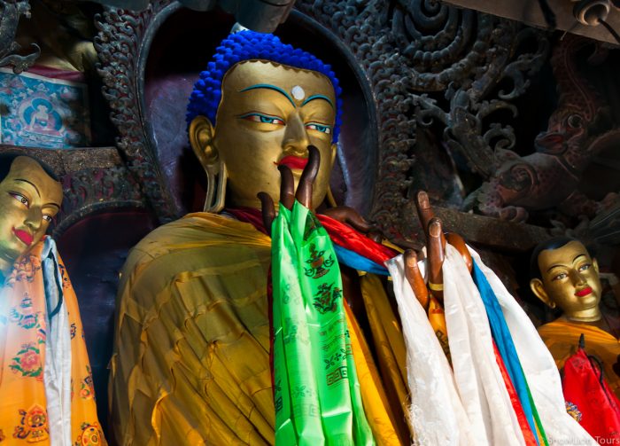 Будда в монастыре Пелкор Чоде в Гьянтце