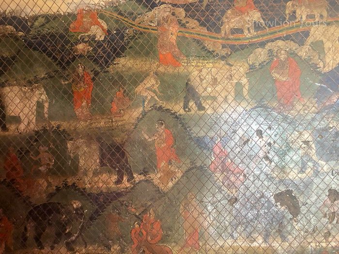Монастырь Шалу, буддийские фрески, Тибет, Лхаса, пермиты в Тибет