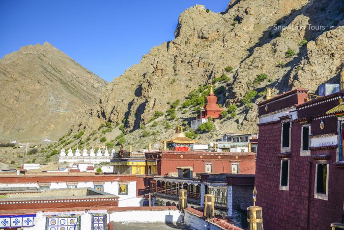 Монастырь Цурпху, Лхаса, горы, Тибет, Tsurphu, треккинг в Гималаях