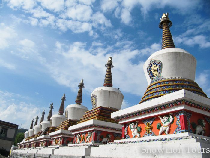 Монастырь Кумбум, ступы, Синин, Амдо, Тибет