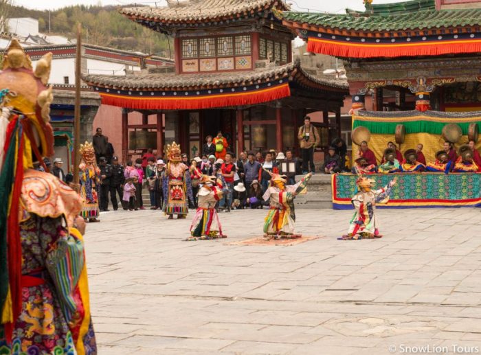 Танец Чам, монастырь Кумбум, Тибет, Амдо