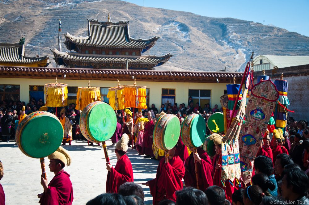 Буддийский ритуал в монастыре Ронгву, Амдо, Восточный Тибет