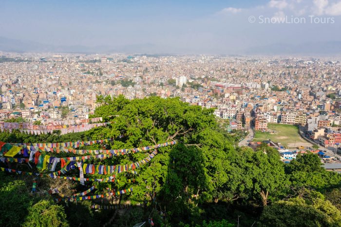 Вид на город Катманду, Сваямбунатх, Катманду, Непал, туры в Непал, Тибет