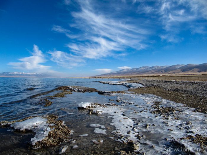 Кукунор весной, озеро Кукунор, Амдо, Восточный Тибет, тур в Тибет